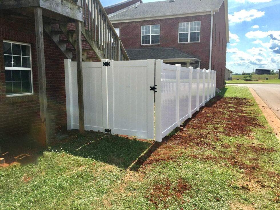 White Vinyl Privacy